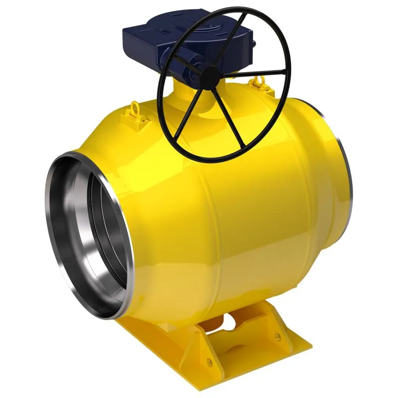 Шаровые краны для газа с редукторами и приводами EN (DIN) DN 700-800, с ручным редуктором